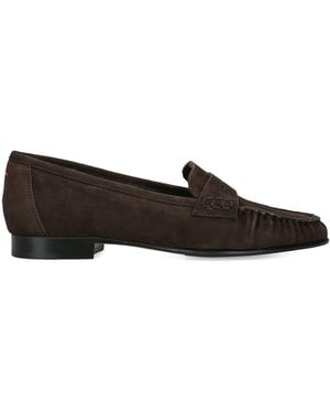 Aeyde Suede Aldous Loafer - Black
