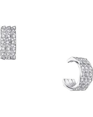 Graff And Diamond Laurence Signature Triple-Hoop Earrings - White
