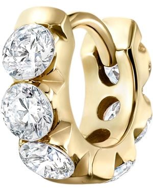 Maria Tash Diamond Eternity Single Hoop Earring - Metallic