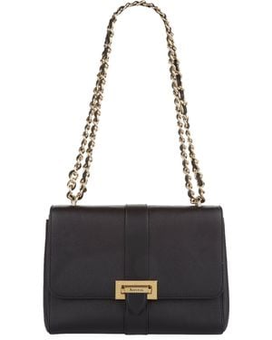 Aspinal of London Small Leather Lottie Cross-Body Bag - Black