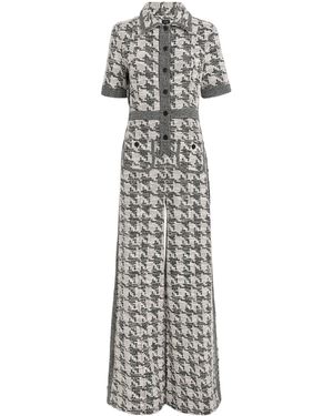 ME+EM Travel Tweed Jumpsuit - White