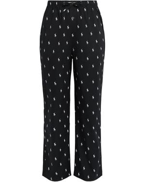 Polo Ralph Lauren Cotton Polo Pony Pyjama Bottoms - Black