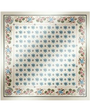 Weekend by Maxmara Silk Twill Floral Scarf - Metallic
