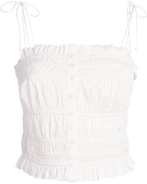 Skims Cotton-Blend Poplin Apparel Cami Top - White