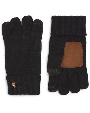 Polo Ralph Lauren Merino Touch Screen Gloves - Black