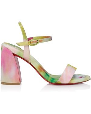 Christian Louboutin Miss Jane Satin Sandals 85 - Pink