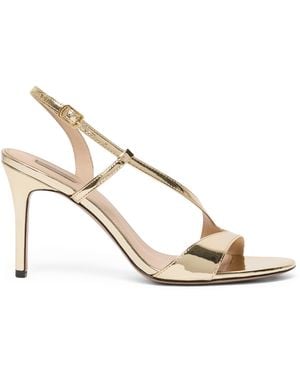 Marina Rinaldi Mirror-Finish Sandals 100 - Metallic