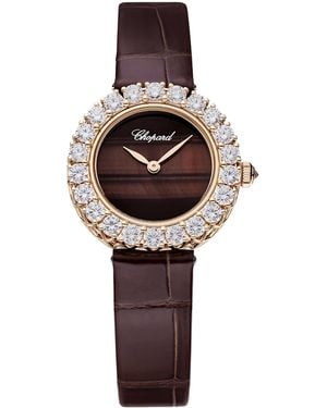 Chopard Diamond And Tiger's Eye L'Heure Du Diamant Watch - Metallic