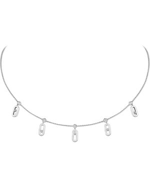 Messika Move Uno And Diamond Tassel Necklace - Metallic