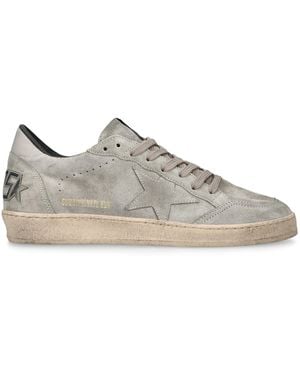 Golden Goose Suede Ball Star Trainers - Grey