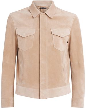 Tom Ford Suede Jacket - Natural