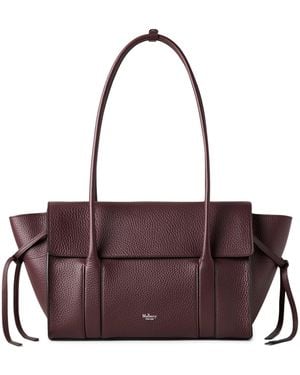 Mulberry Small Leather Soft Bayswater Shoulder Bag - Purple