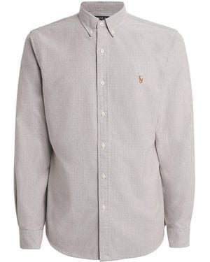 Polo Ralph Lauren Cotton Oxford Shirt - Grey