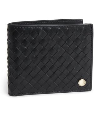 Barbour Leather Woven Farne Wallet - Black