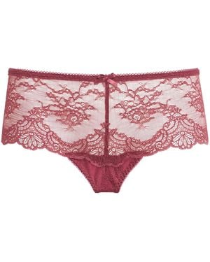 Aubade Lace Danse Des Sens Shorty Briefs - Pink