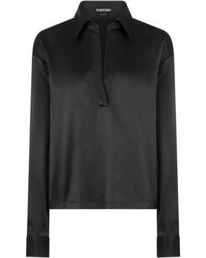 Tom Ford Silk Blouse - Black
