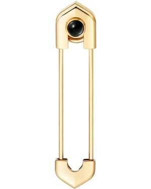 Cartier And Onyx C De Tie Pin - Metallic