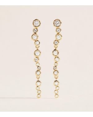 Alexis Plated Asterales Dangle Earrings - Natural