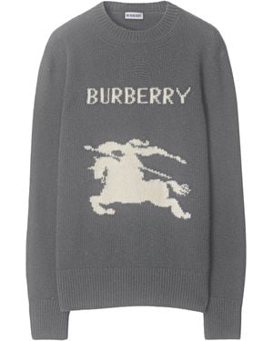 Burberry Wool-Cashmere Ekd Jumper - Grey