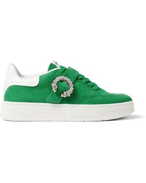 Jimmy Choo Osaka Suede Trainers - Green
