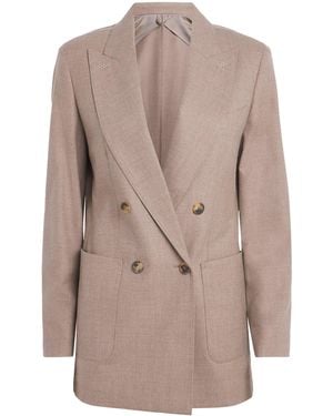 Max Mara Double-Breasted Blazer - Brown