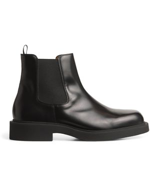 Sandro Leather Chelsea Boots - Black