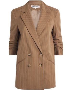 Veronica Beard Pinstripe Rupert Dickey Jacket - Brown