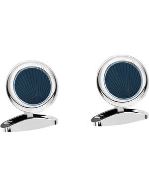 Chopard Stainless Steel L.U.C. Cufflinks - Blue