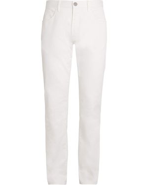 Giorgio Armani Stretch-Cotton Slim-Fit Chinos - White