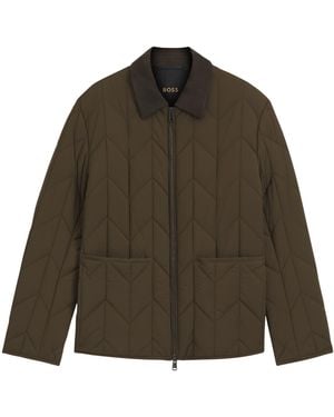 BOSS Padded Field Jacket - Green