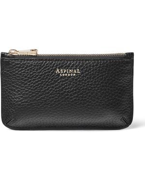 Aspinal of London Leather Ella Card Holder - Black