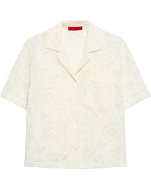 MAX&Co. Paisley Knit Shirt - White