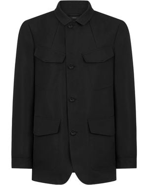 Tom Ford Cotton-Blend Collared Jacket - Black