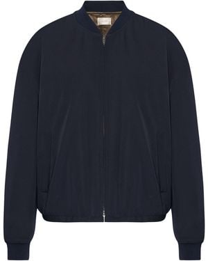 The Row Fenn Wool Bomber Jacket - Blue