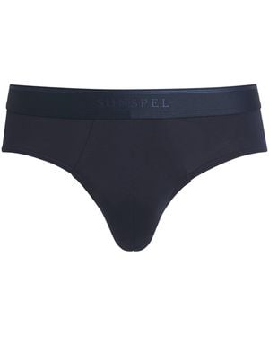 Sunspel Tencel-Blend Stretch Briefs - Blue