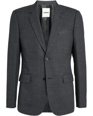 Sandro Wool Suit Jacket - Black