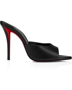 Christian Louboutin Miss Z Leather Heeled Mules 100 - Black