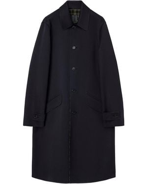 Loewe Wool-Blend Reversible Overcoat - Blue