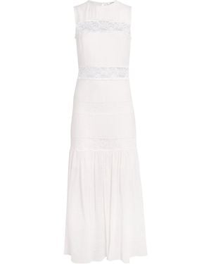 Sandro Crepon Maxi Dress - White