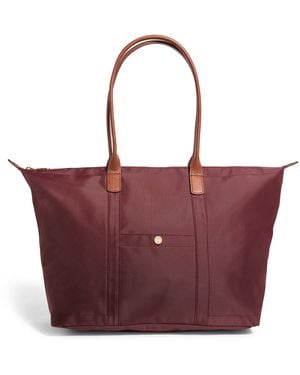 Harrods Medium Nylon Tote Bag - Purple