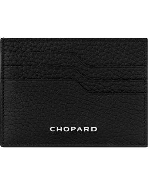 Chopard Small Leather Heritage Card Holder - Black