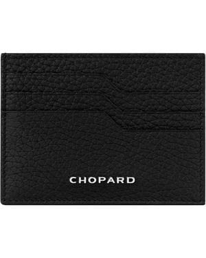 Chopard Small Leather Heritage Card Holder - Black