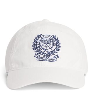 Polo Ralph Lauren X Wimbledon Linen Logo Cap - White