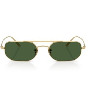 Oliver Peoples Steel 1989C Rectangle Sunglasses - Green