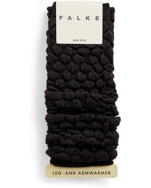 FALKE Wool-Blend Haze Leg-Warmers - Black