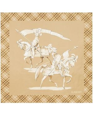 Burberry Silk Archive Ekd Scarf - Metallic