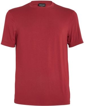 Giorgio Armani Crew-Neck T-Shirt - Red