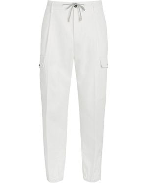 Eleventy Cotton Cargo Pants - White
