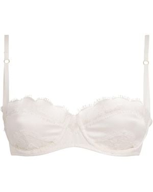 Kiki de Montparnasse Lace-Insert Bra - White
