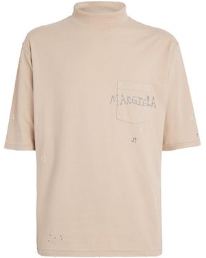 Maison Margiela Cotton Paint Splatter T-Shirt - White